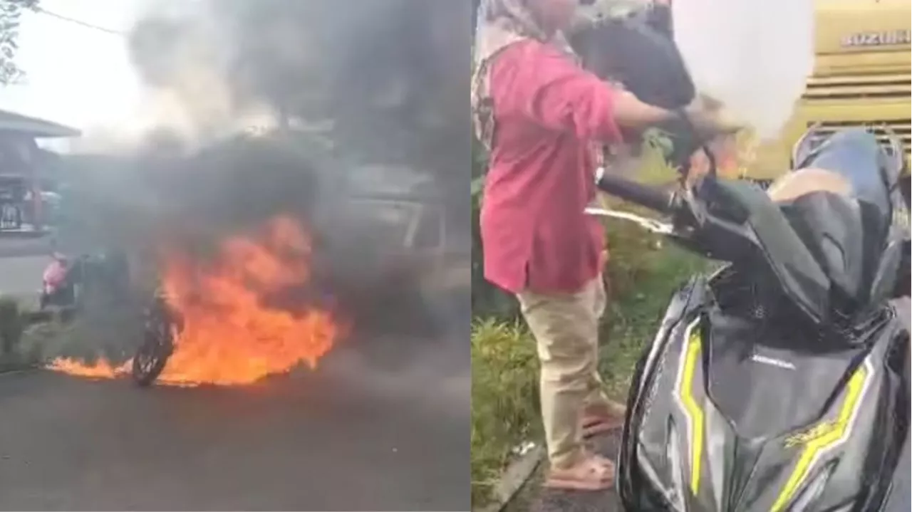 QuickCheck: Did a woman set a motorcycle on fire in Taiping?