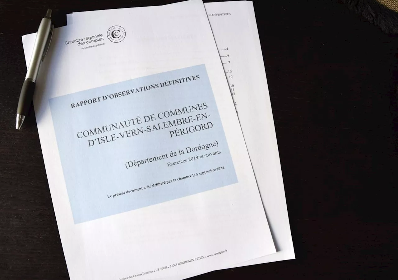 Un rapport « au vitriol » de la Chambre régionale des comptes sur une intercommunalité de Dordogne