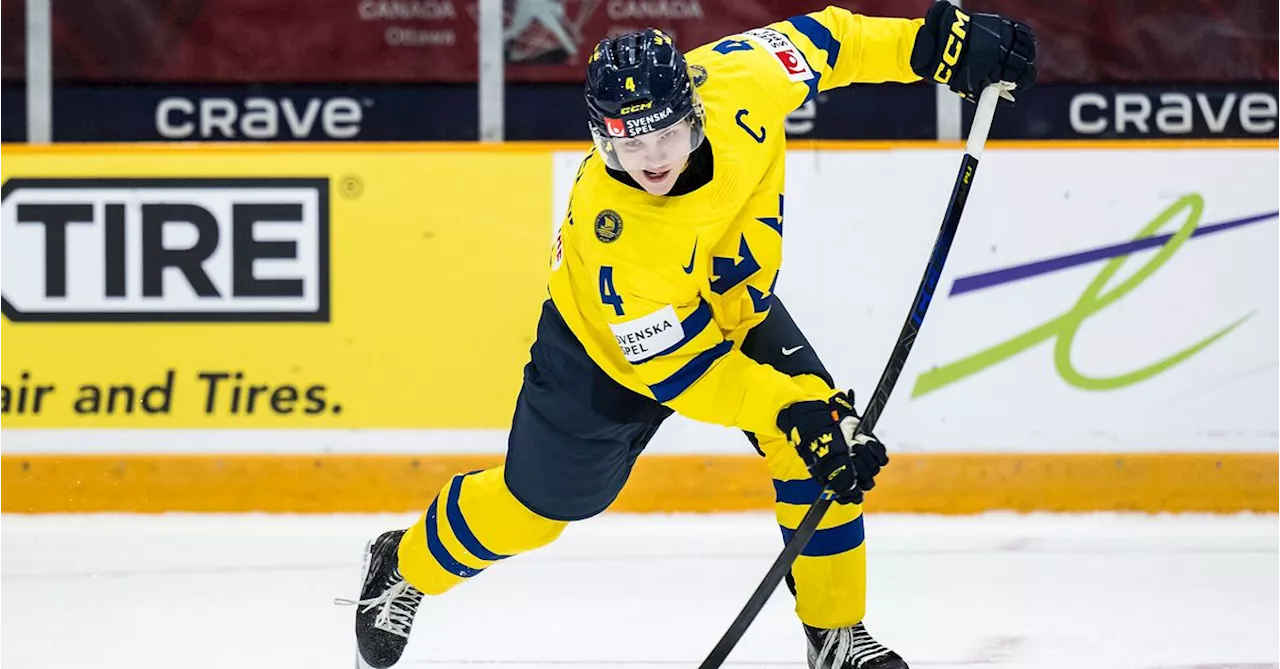 Ishockey: Juniorkronorna vann premiären – lagkaptenen hjälte