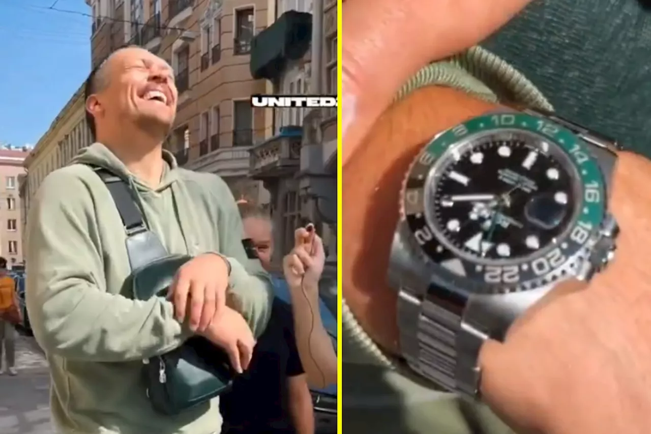 Boxing Champ Oleksandr Usyk Rocks a $100 Fake Watch