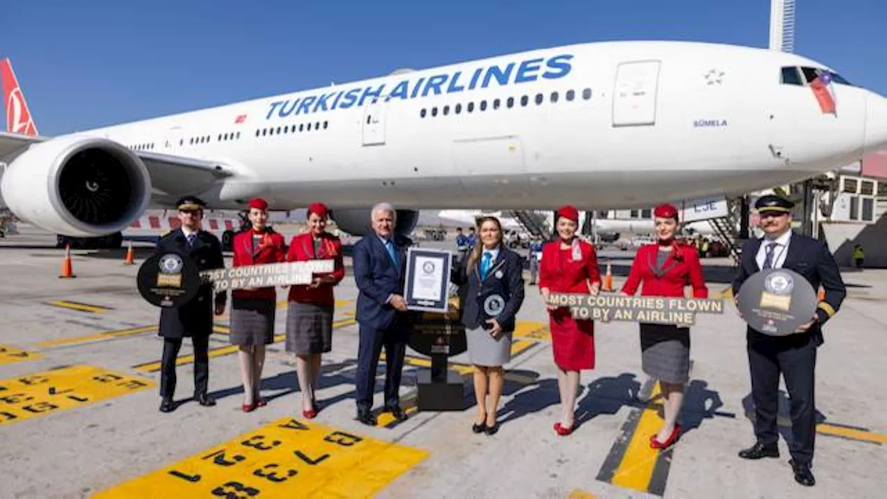 Turkish Airlines Receives Guinness World Record for Flying to Most Countries