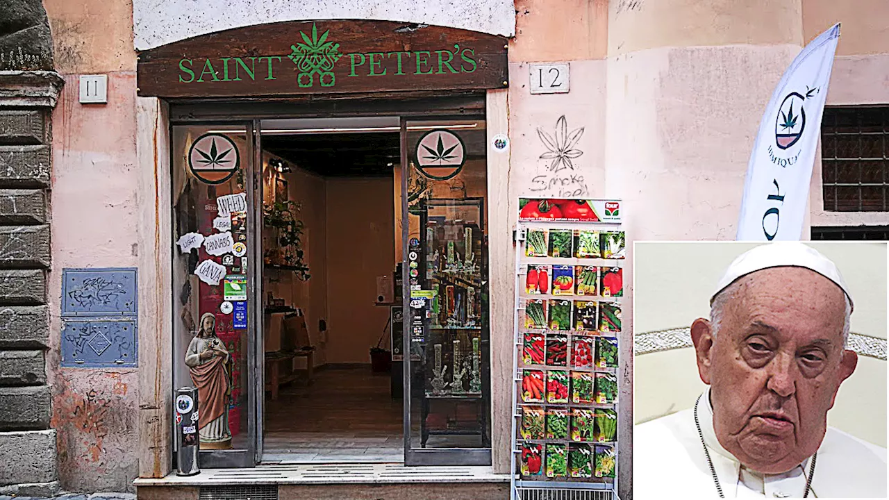 Pope Francis Calls for Ban on Head Shops Near Vatican City