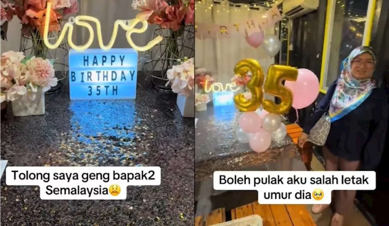 – Suami Salah Teka Umur Isteri Ketika Surprise Birthday Bikin Ramai Terhibur