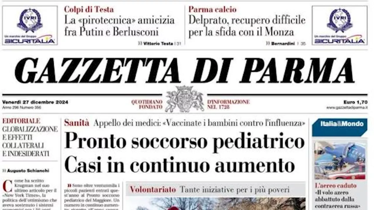 La Gazzetta di Parma apre sui crociati: 'Delprato, recupero difficile per il Monza'