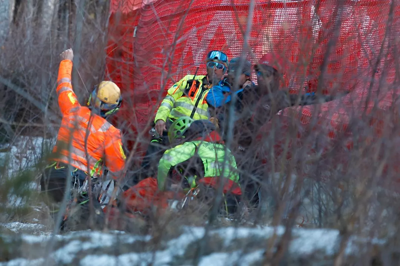 Skiløper Sarrazin Fallet i Bormio