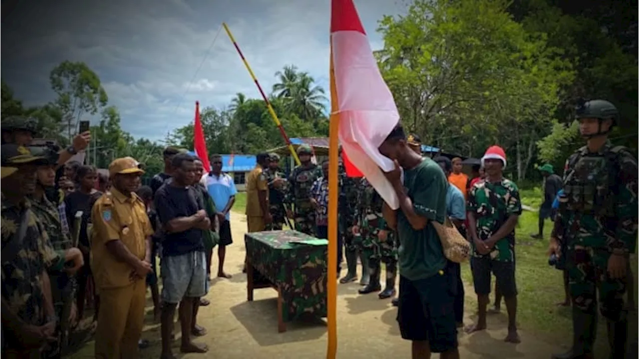 Boyong Anak Istri Keluar Hutan, 8 OPM Sadis Menyerah ke Pasukan Elite Kostrad TNI