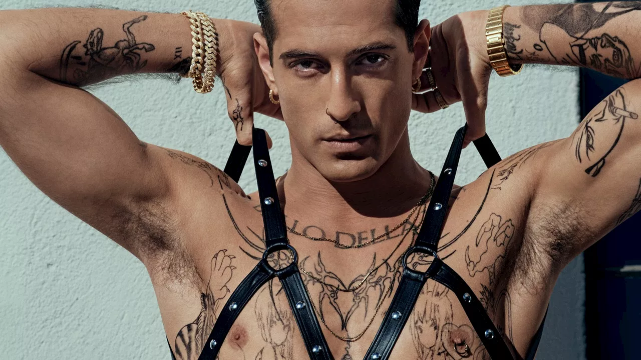 Damiano David torna con un nuovo look: l'harness è il protagonista