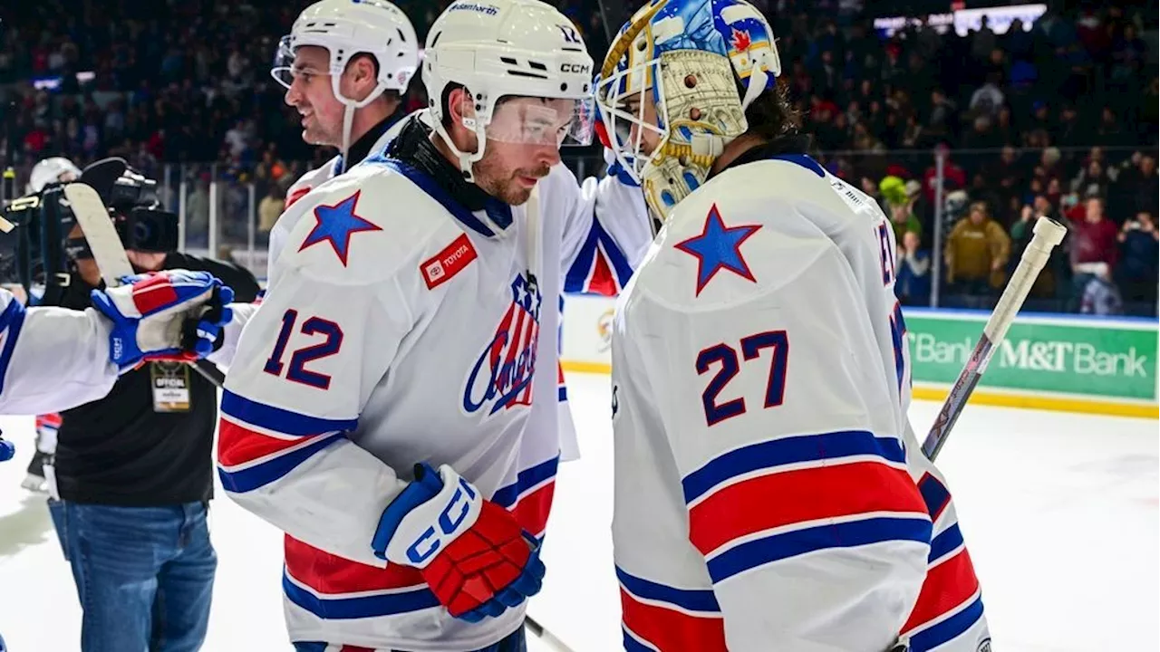 Undrafted Forward Riley Fiddler-Schultz Scores Twice in Rochester Americans' Victory