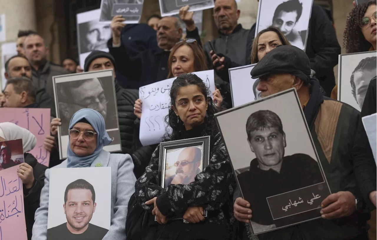 Manifestations à Damas pour les disparus et les détenus du régime d'Assad