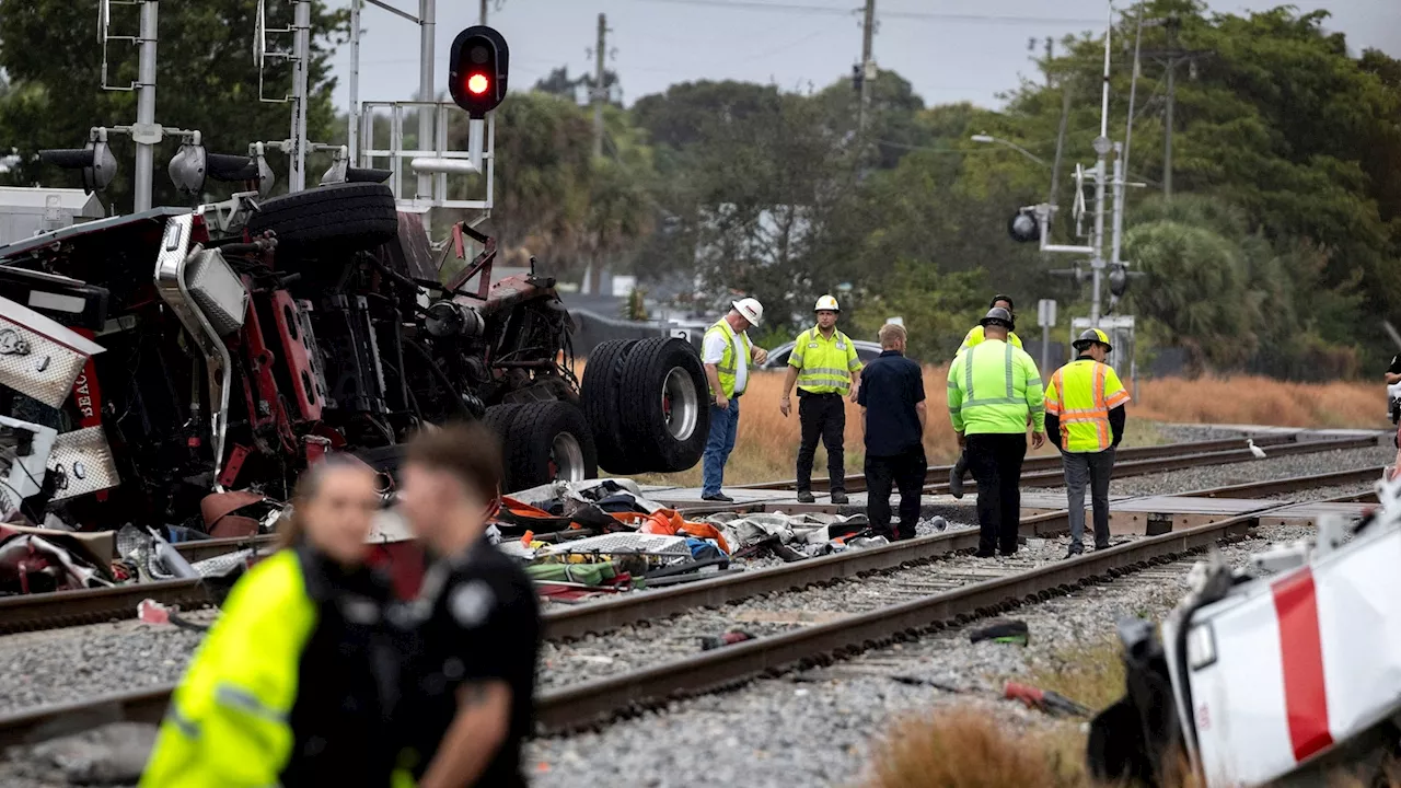 Brightline Train Collides with Fire Truck in Delray Beach, Injuring 15