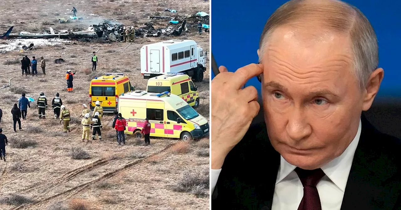 Putin bad om ursäkt för kraschen i Azerbajdzjan