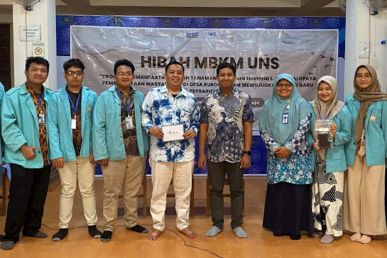 Mahasiswa UNS Ubah Limbah Tanaman Indigofera Tinctoria L. Menjadi Biobriket