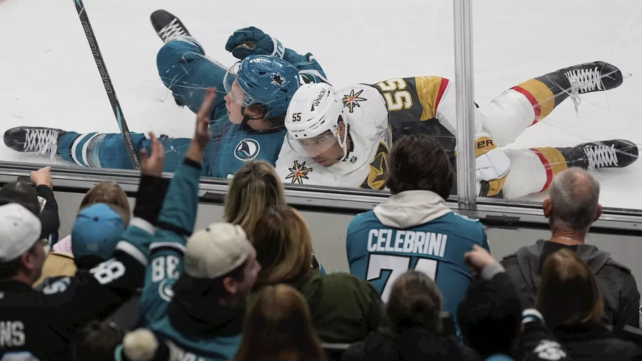 Golden Knights score 2 quick short-handed goals in 6-3 win over Sharks