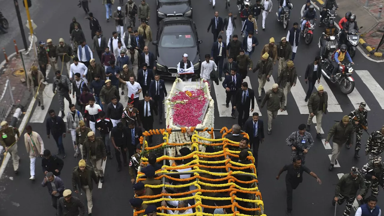 State funeral begins for former Indian Prime Minister Manmohan Singh