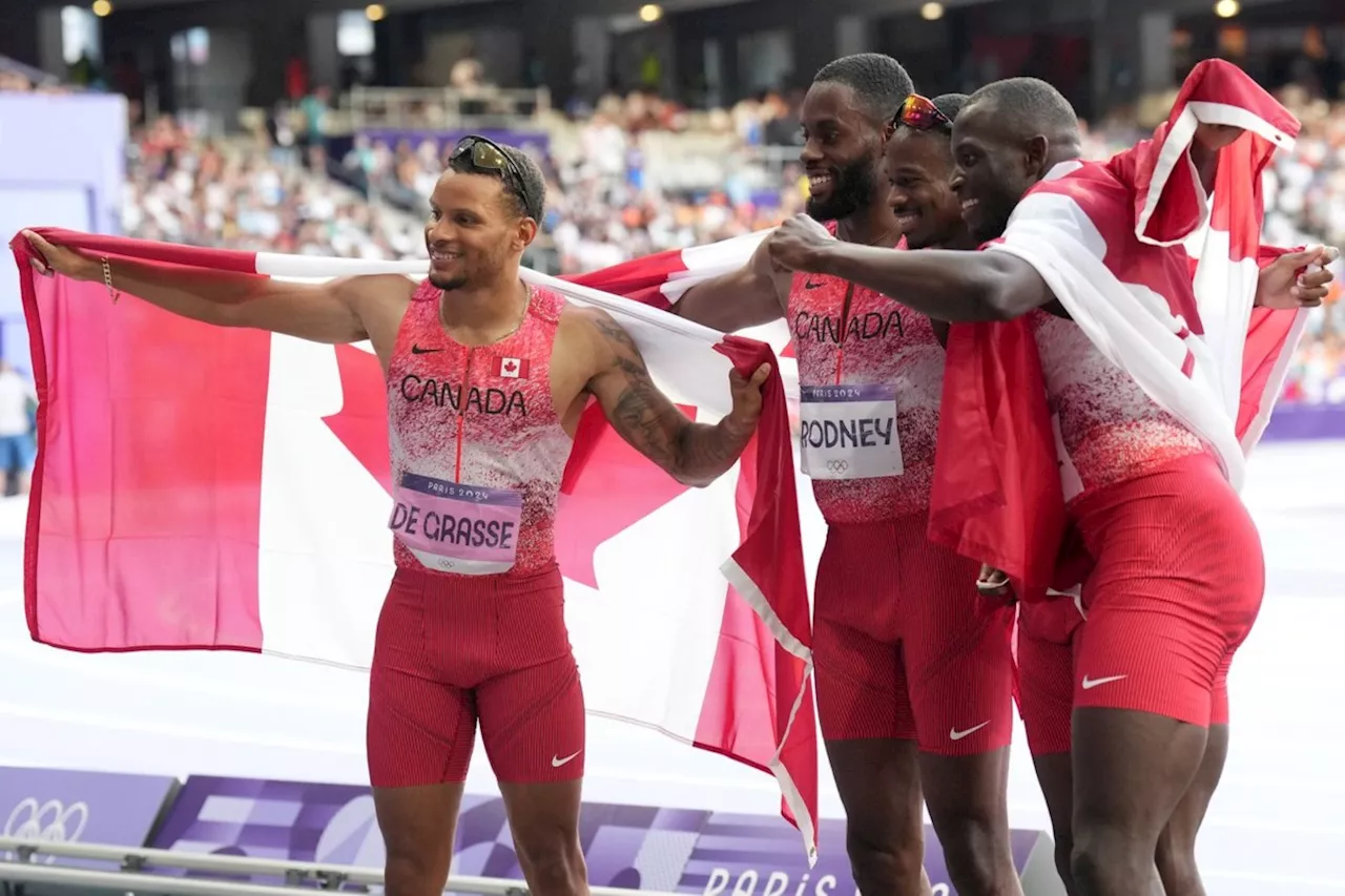 Canadian Men’s 4x100 Relay Team Wins Canadian Press Team of the Year Award