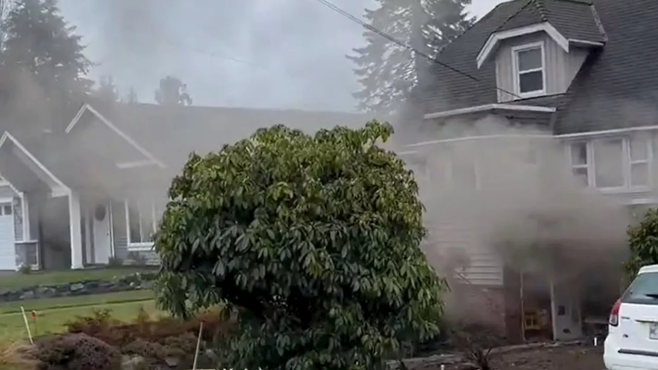 Structure Fire Closes Portion of Compton Road in Port Alberni