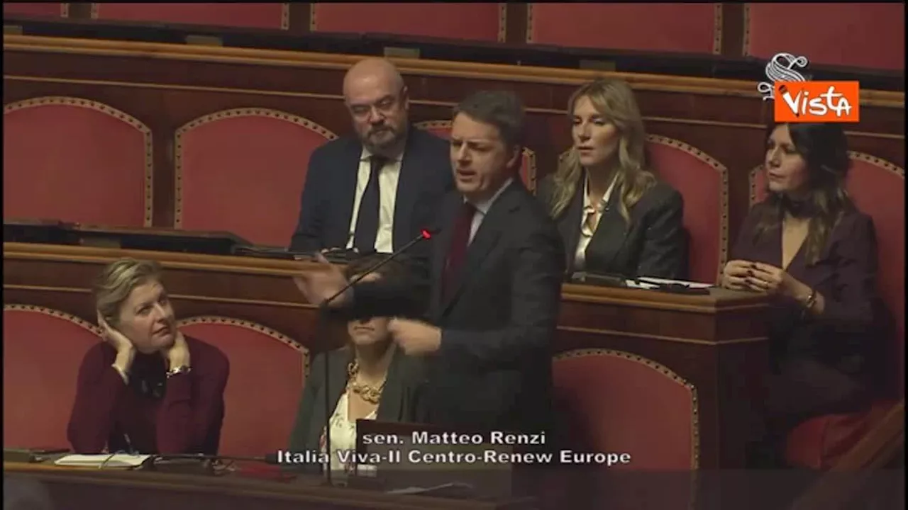 Renzi e La Russa si scontrano in Senato