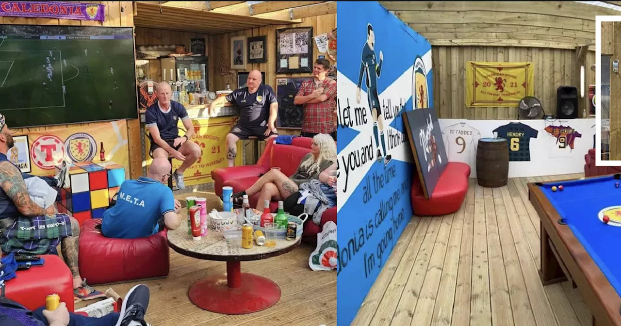 Tartan Army Fan Builds Dream Sports Bar in Back Garden