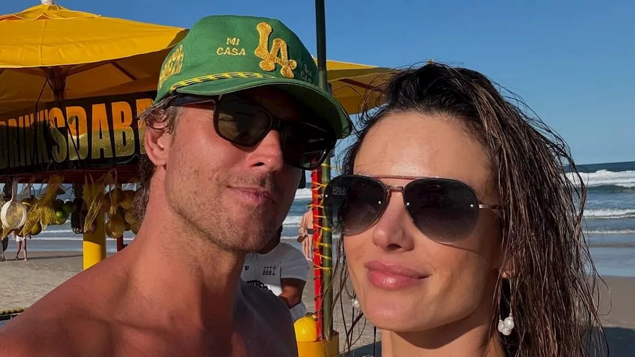 Alessandra Ambrosio Shares Sweet Kiss Photo with Boyfriend Buck Palmer in Brazil