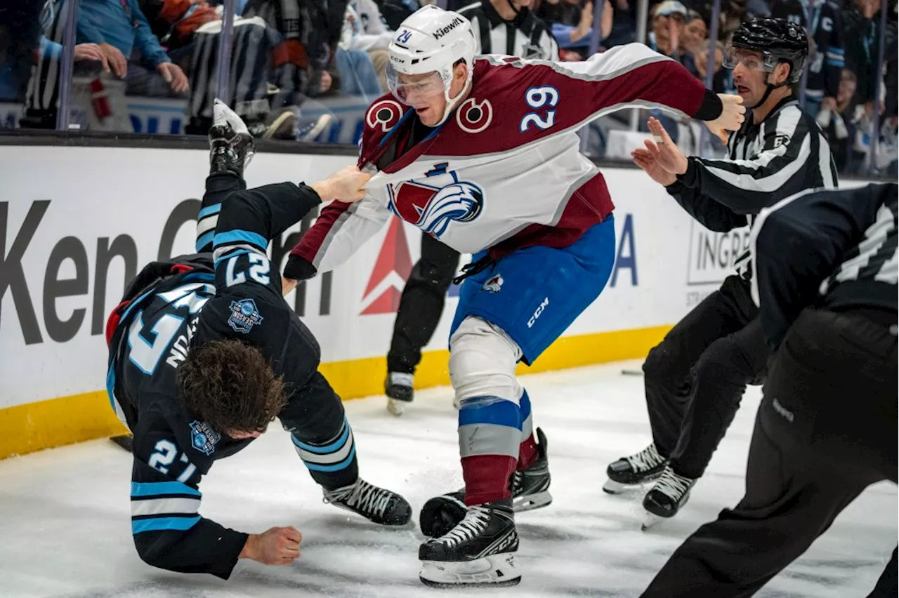 Nathan MacKinnon fights for first time in three seasons: “Sometimes the anger comes back out”