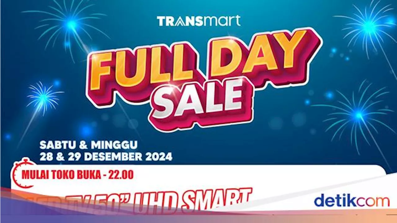 Transmart Full Day Sale: Diskon Hingga 50% + 20% Selama 2 Hari