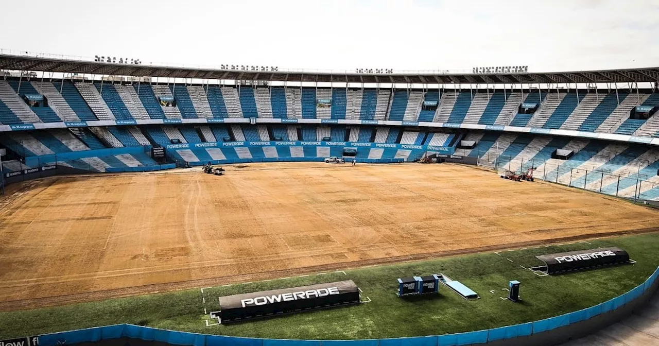 Racing se prepara para la temporada 2025 con renovación total del césped