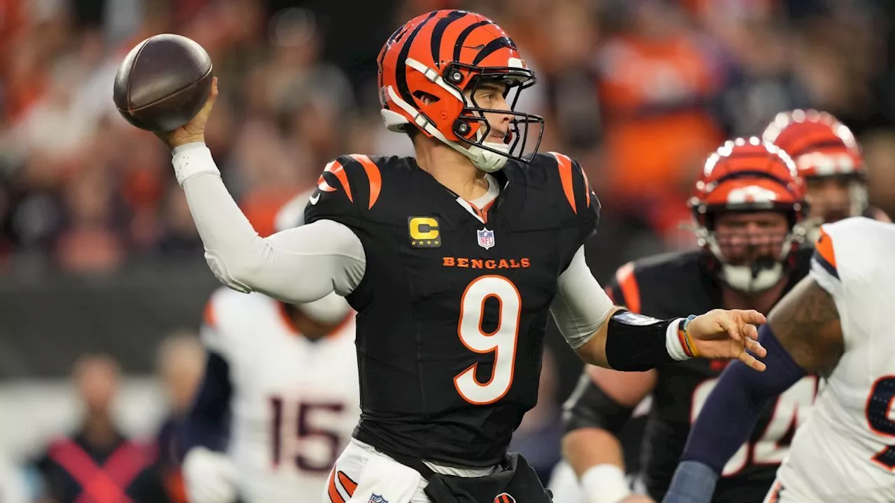 Joe Burrow TD pass to Tee Higgins puts Bengals ahead