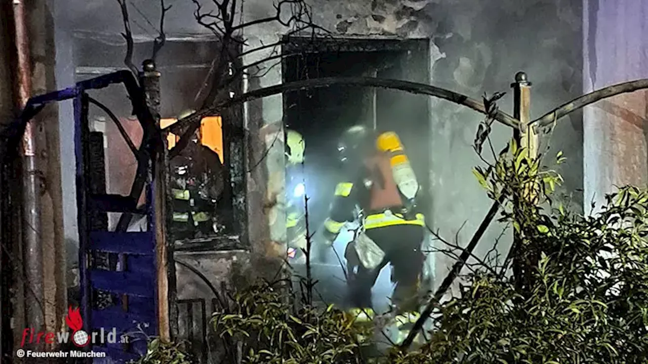 Brand in Mehrfamilienhaus in München: Wohnung unbewohnbar