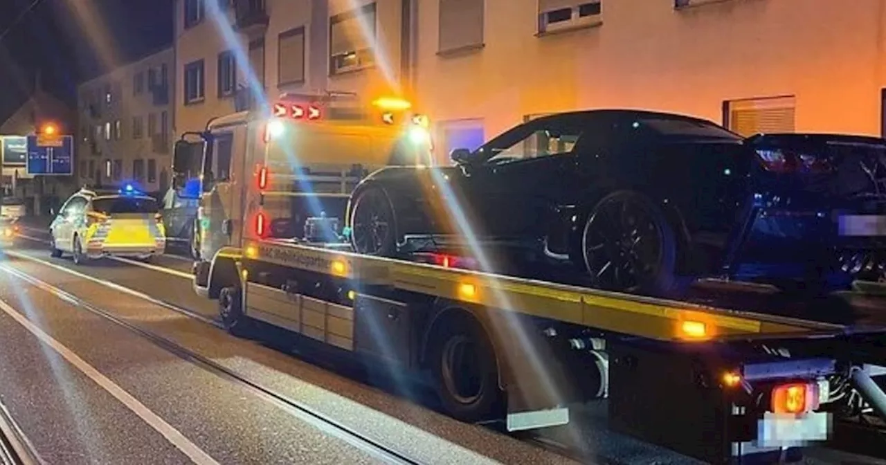 Mercedes und Corvette liefern sich nächtliches Wettrennen in Bochum