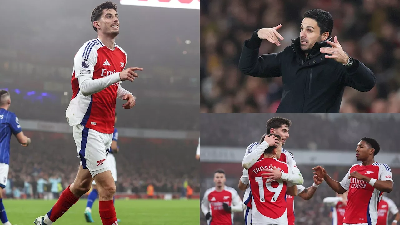 Arsenal Tangkan Ipswich dan Dekatkan Jarak dengan Liverpool