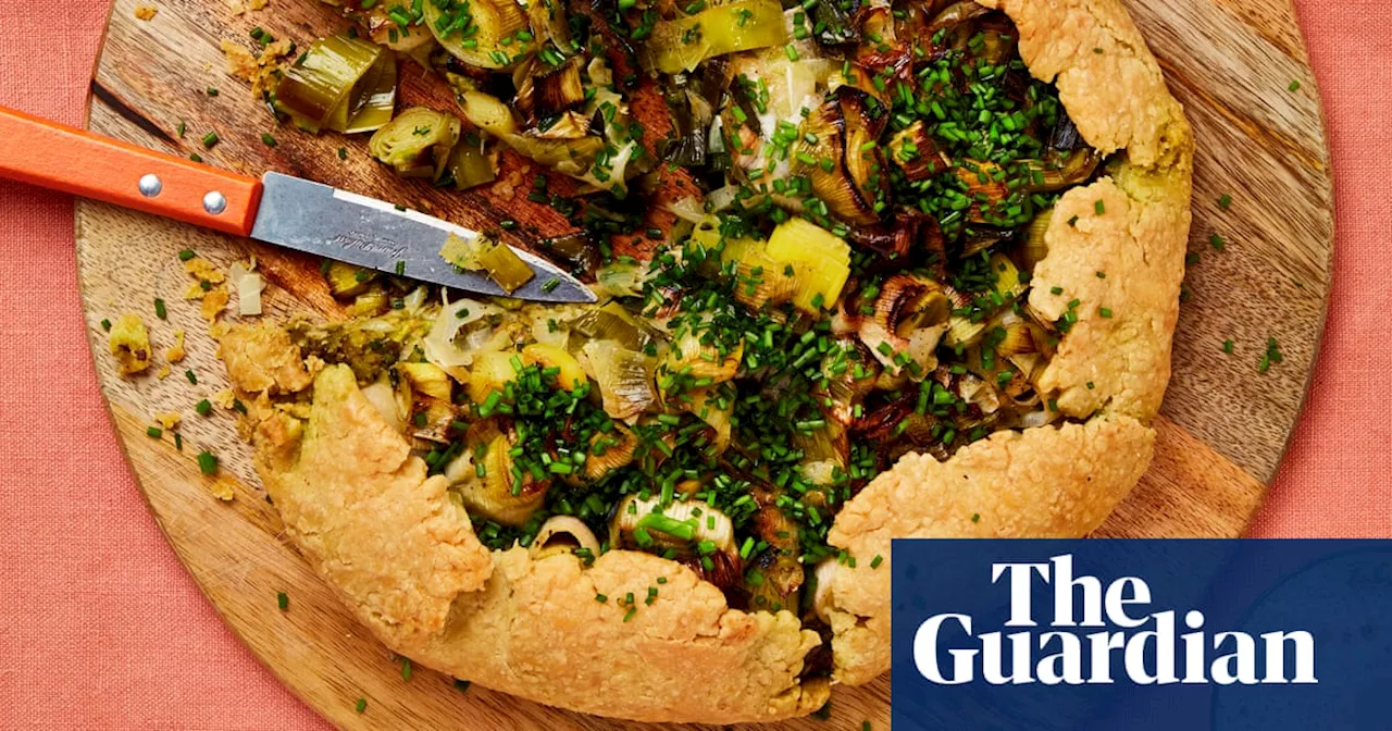 Meera Sodha’s vegan recipe for leek, pistachio and jalapeño galette