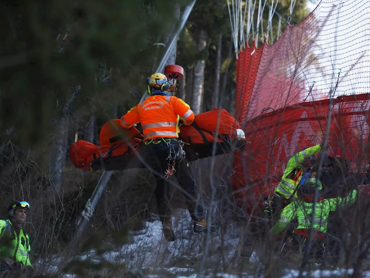 Incidente grave alla Stelvio di Bormio, Sarrazin in pericolo