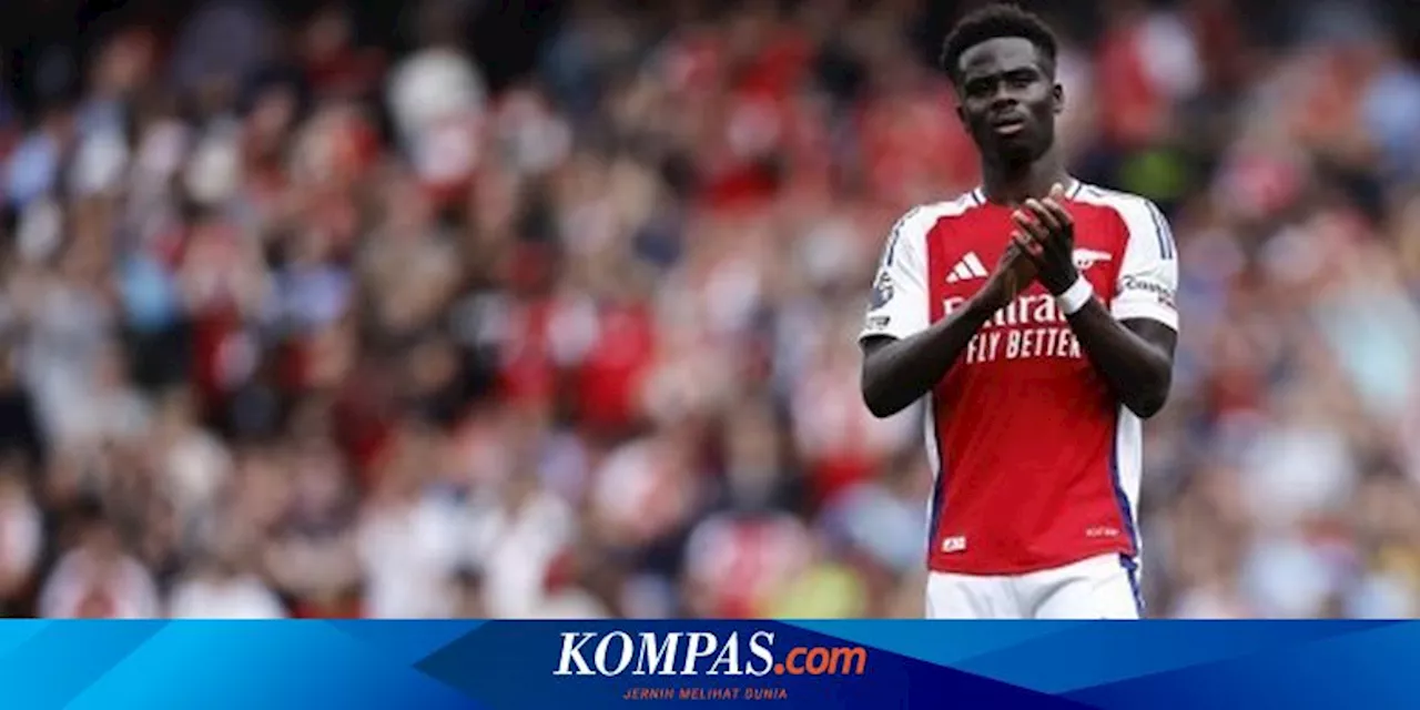 Saka Cedera, Martinelli Isi Posisi Sayap Kanan Arsenal