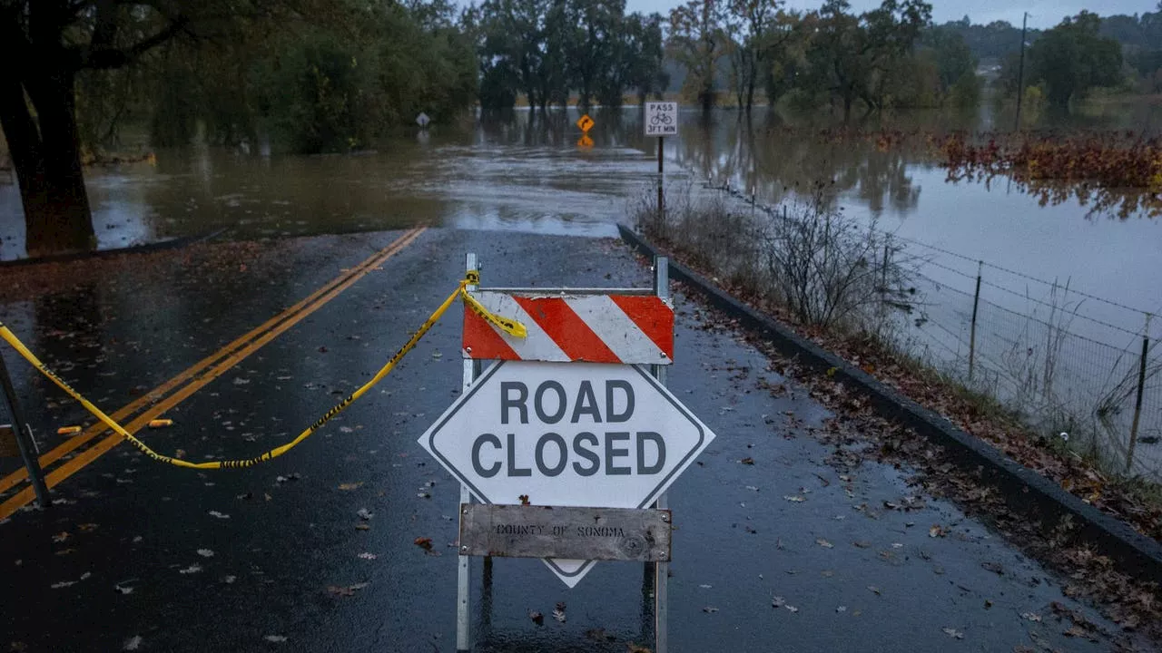 Heavy Rains Cause Widespread Road Closures in Sonoma County