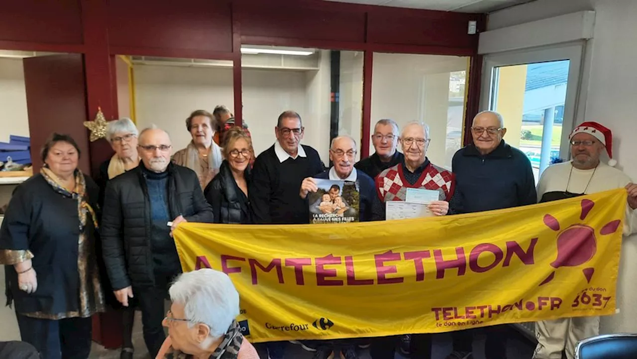 Club de l'Amitié de Decazeville Réunir 1 473 Euros pour le Téléthon