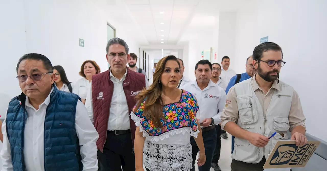 Gobernadora Lezama Espinosa y IMSS Bienestar supervisan Hospital General de Cancún