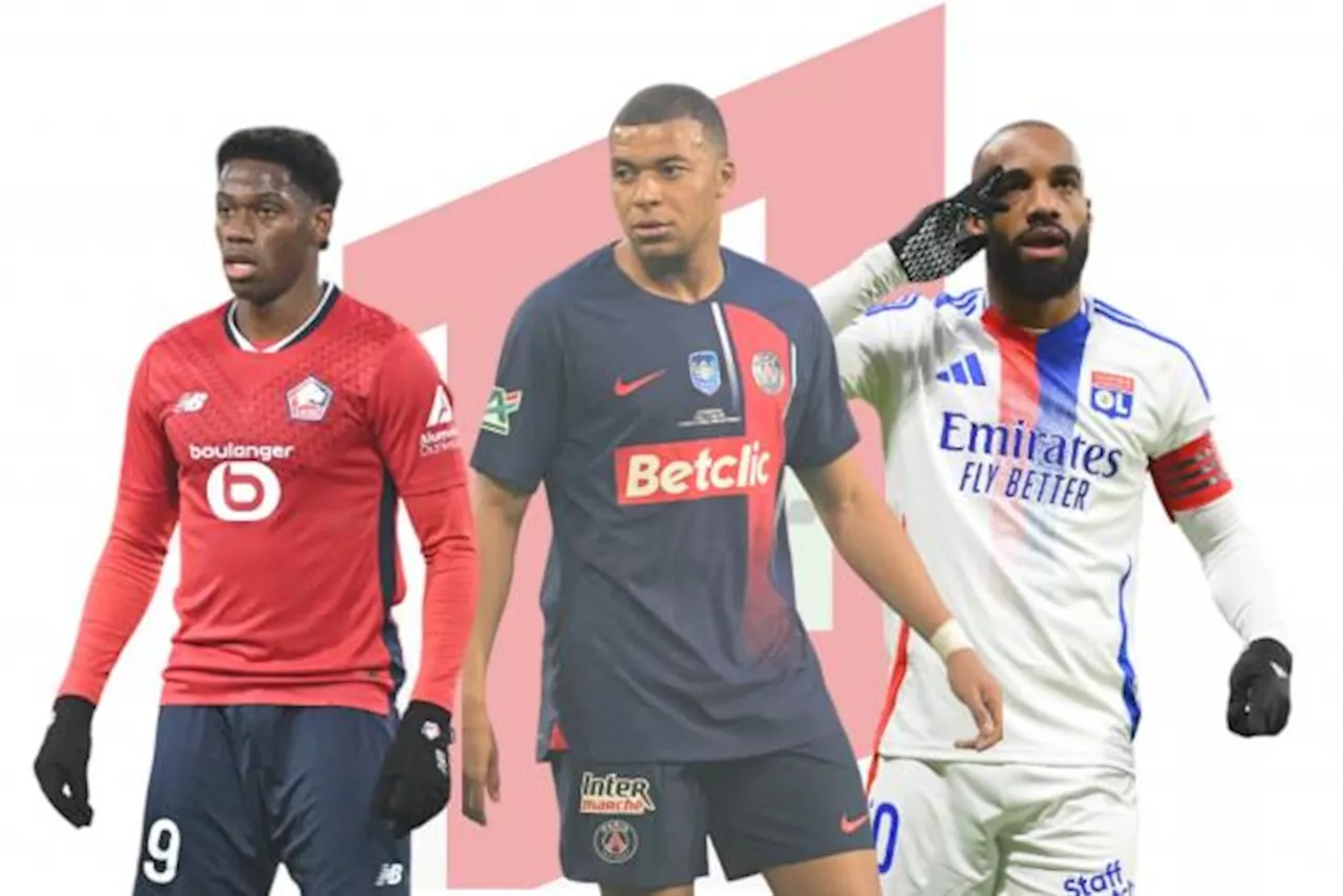 Quels attaquants dans l'équipe type de l'année 2024 en Ligue 1 ?