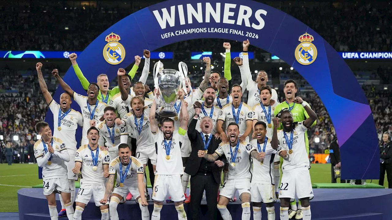 Real Madrid Raih Gelar Liga Champions ke-15, Vinicius Jadi Penyerang Termuda di Final