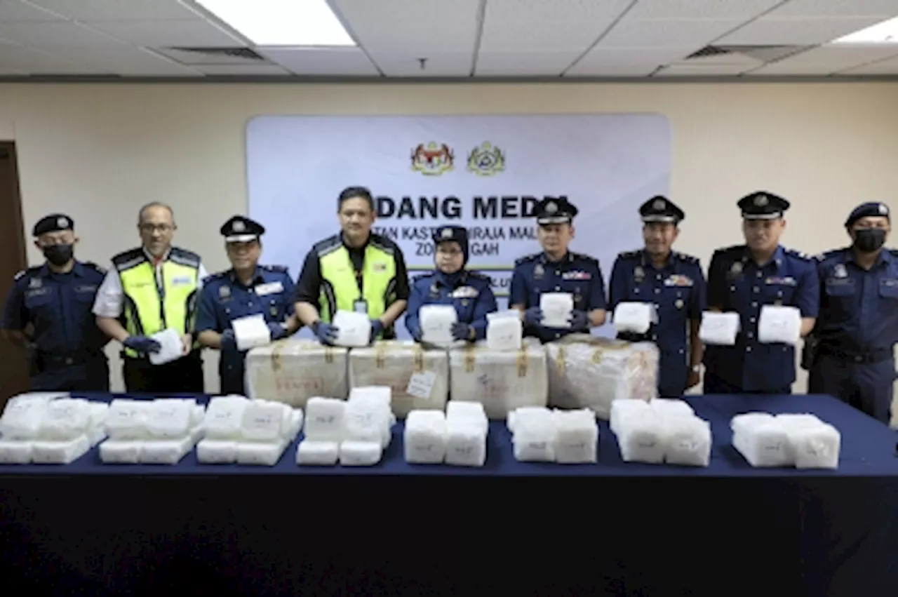 Customs Seizes RM2.6 Million Methamphetamine in Parcel Delivery