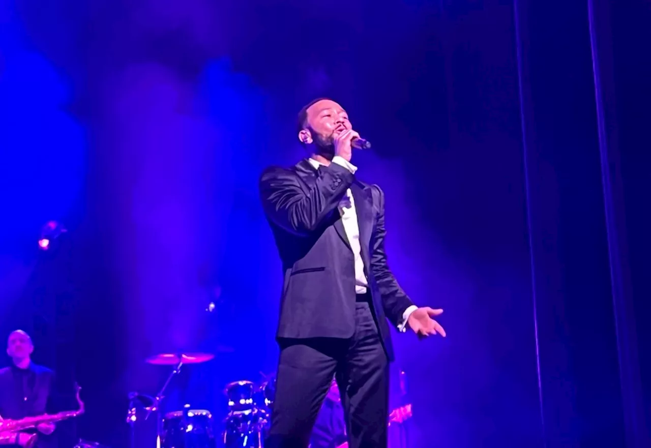 John Legend Celebrates with Santa Clara University