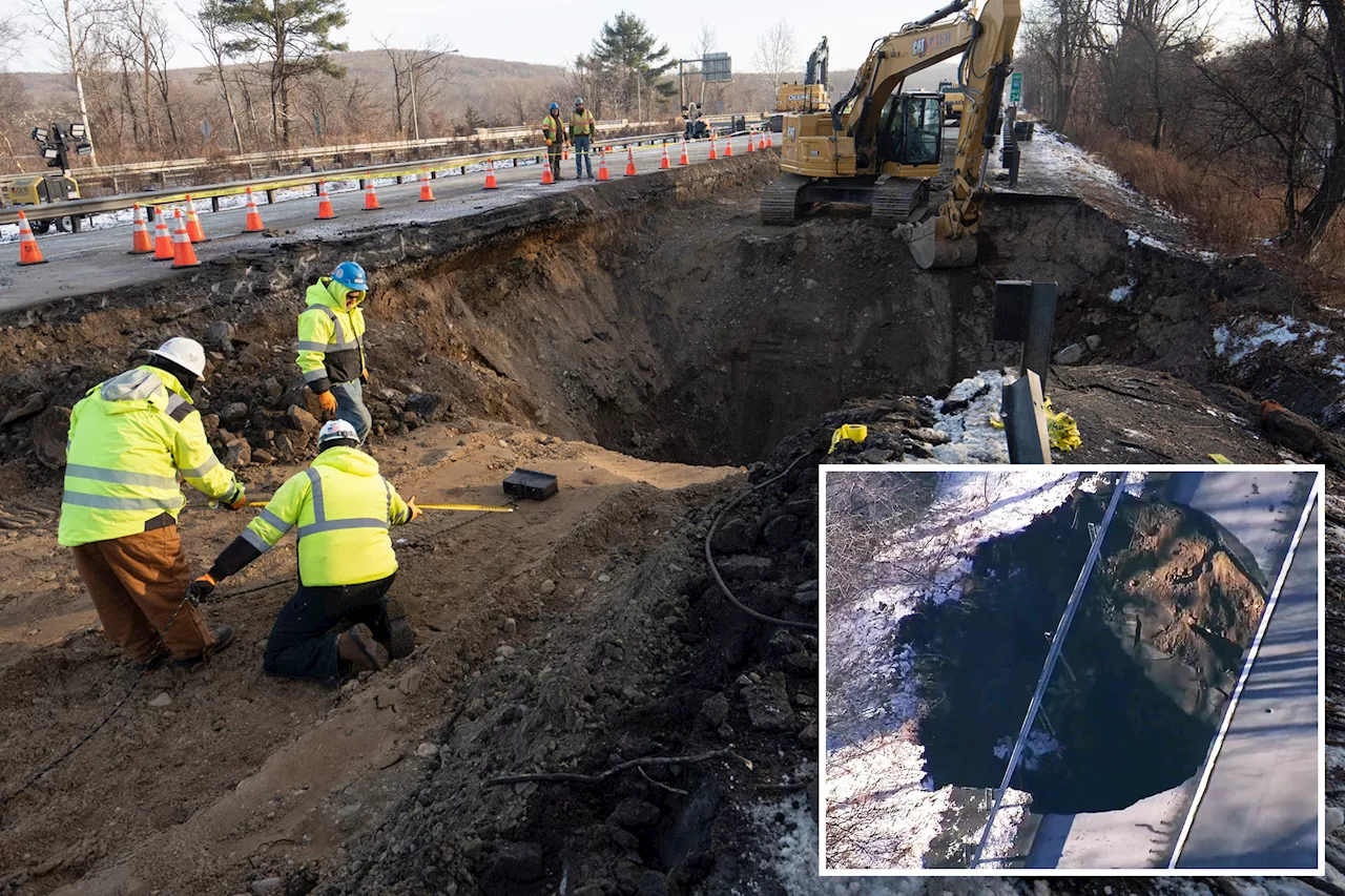 Massive Sinkhole on I-80 Caused by Abandoned Mineshaft