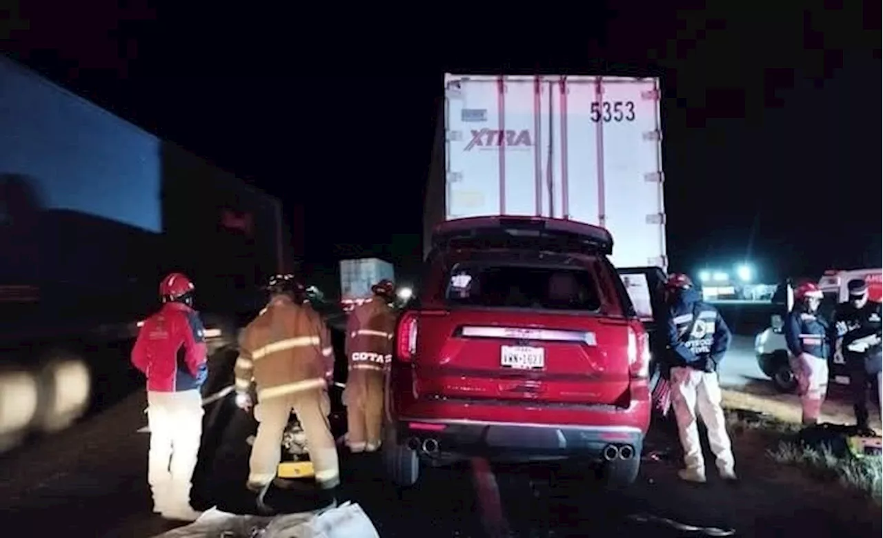 Persona sufre heridas graves tras colisión en la Carretera Federal 57