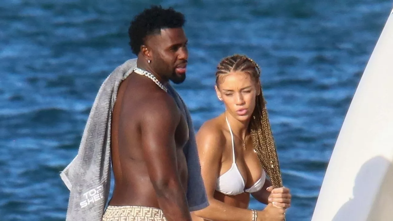 Jason Derulo und Jena Frumes am Strand von Miami mit Sohn