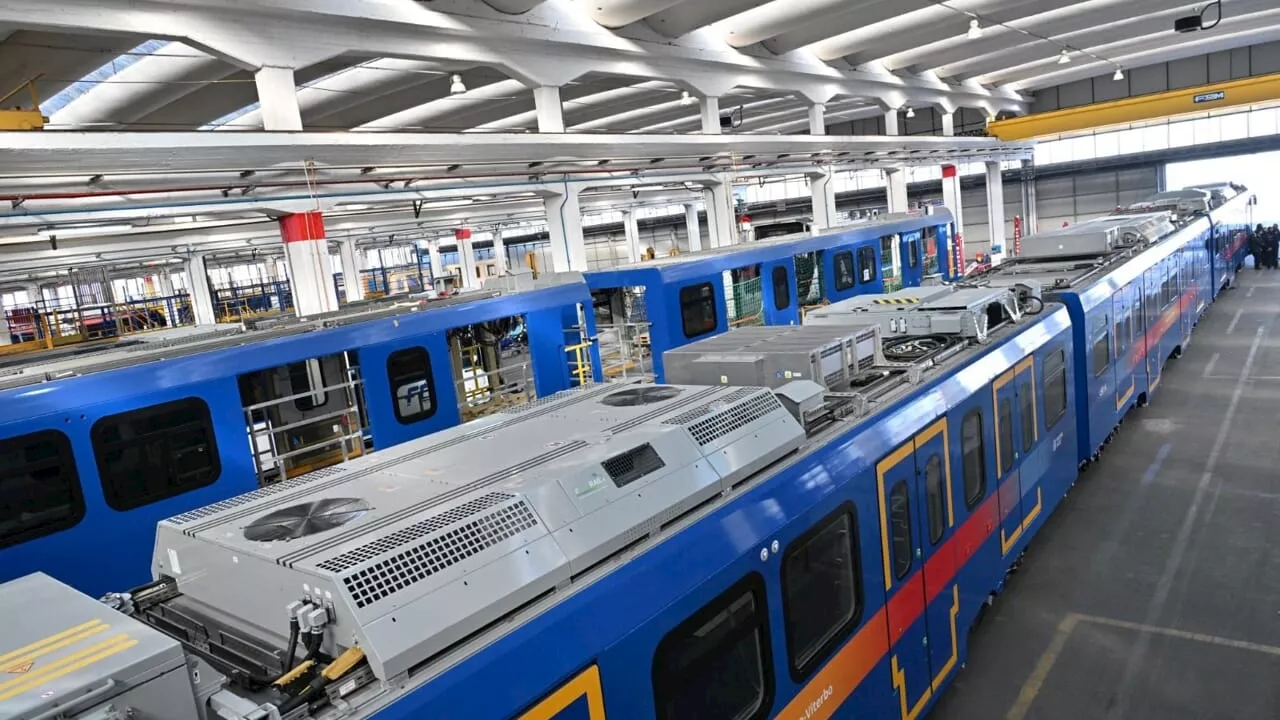 Nuovi treni per le linee MetroMare e Roma Viterbo: la regione Lazio visita il cantiere