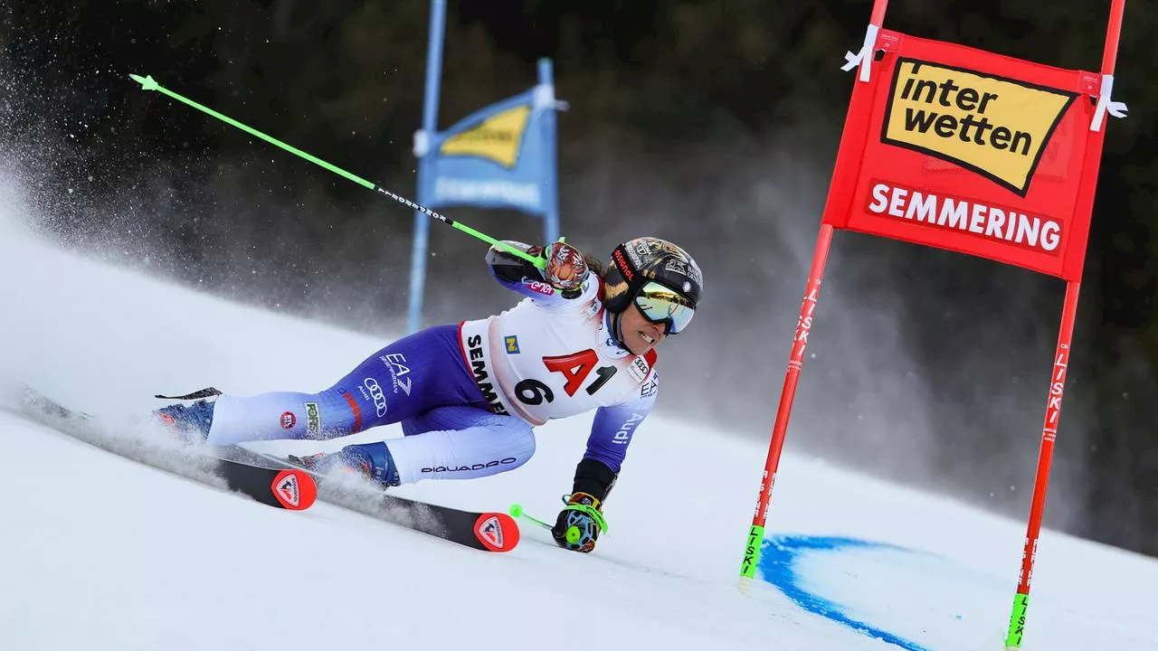 Brignone führt im Riesenslalom von Semmering