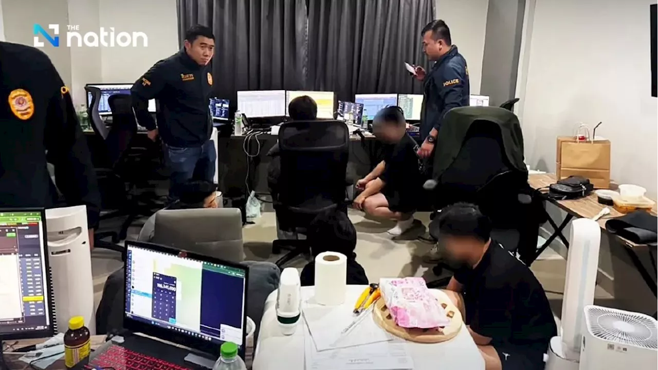  Pattaya police raid hits alleged Korean online gambling website