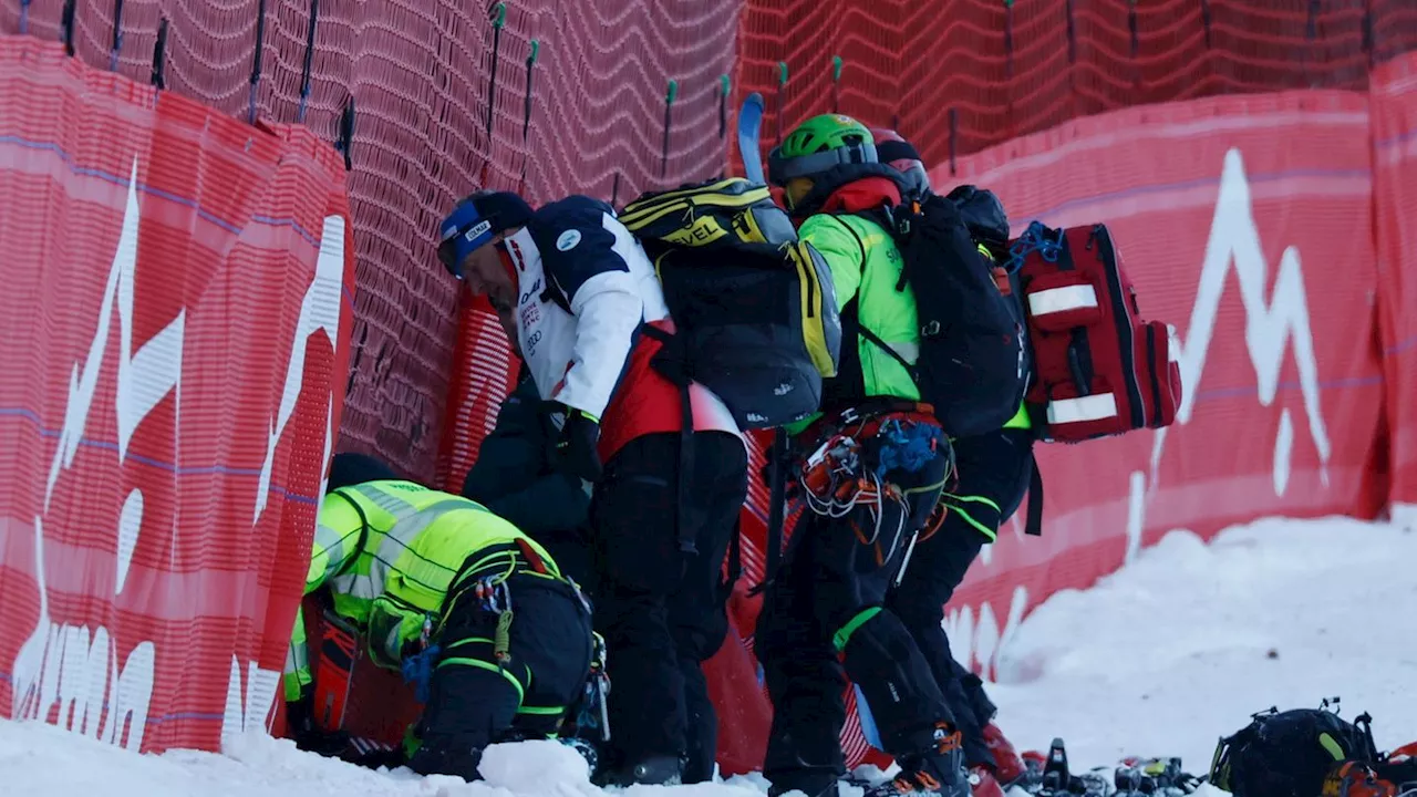 Ski-Star Sarrazin nach Sturz bei Bewusstsein