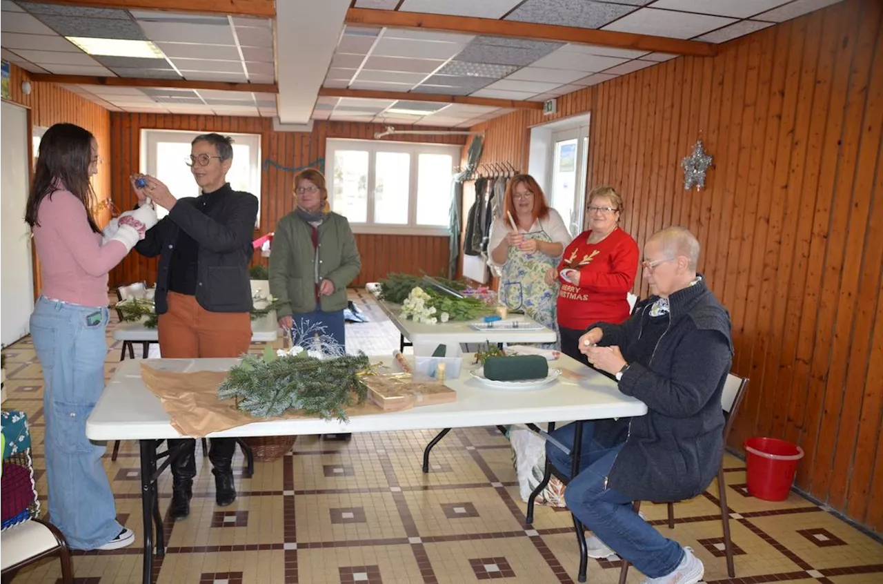 Séance d'initiation à l'art floral pour les fêtes de fin d'année