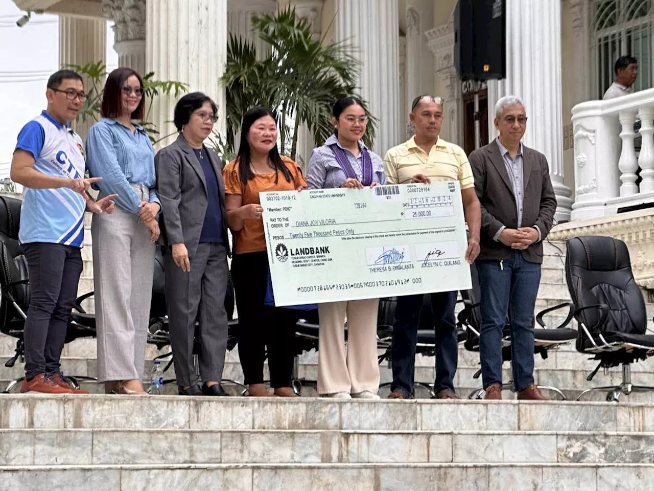 Cagayan State University Alumna Receives Incentive for Placing 7th in LET