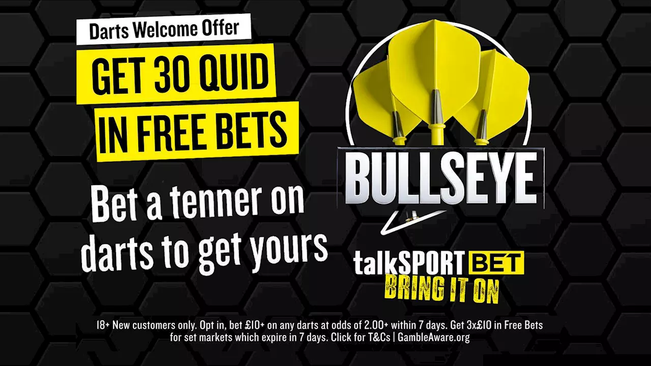 talkSPORT BET Offers £30 in Free Bets for New Customers During PDC World Darts Championship 2025